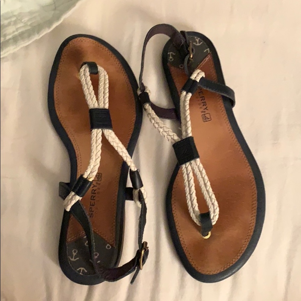 Sperry top sider navy sandals